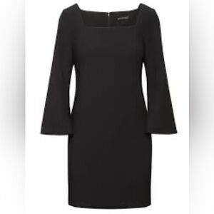 NWT lbd Banana Republic classic shift dress square neck and flared sleeves.